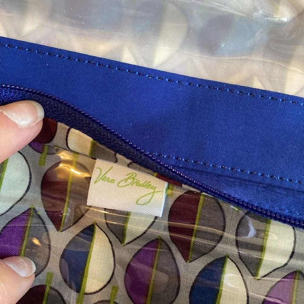 Vera Bradley Hanging Roll Up Travel Organizer. Cosmetic/Bathroom Bag. EUC Royal. - Picture 9 of 13